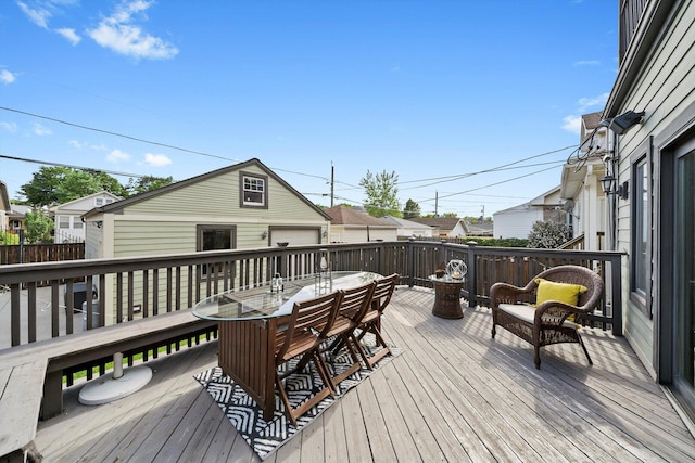 6205 W Grace St, Chicago, IL 60634 - deck featuring outdoor dining area