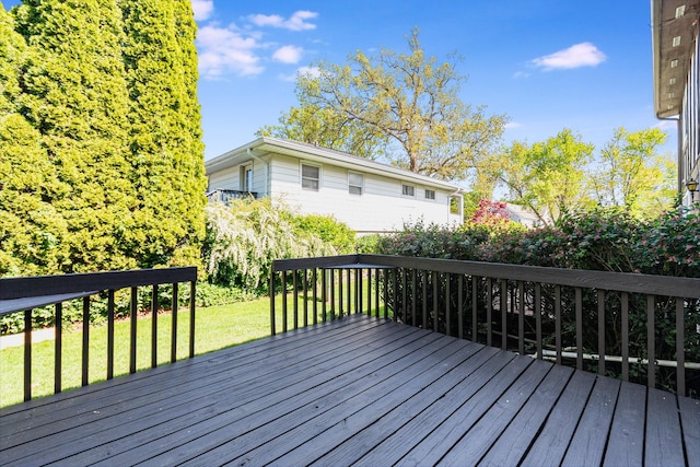 334 Ashland Ave, Highwood, IL 60040 - wooden terrace with a yard