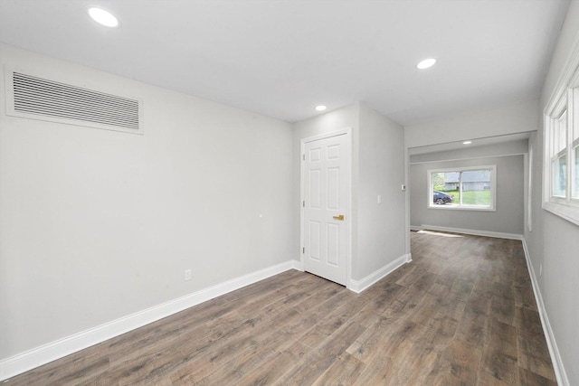 1326 N Poplar Ave, Round Lake Beach, IL 60073 - spare room featuring wood finished floors and recessed lighting