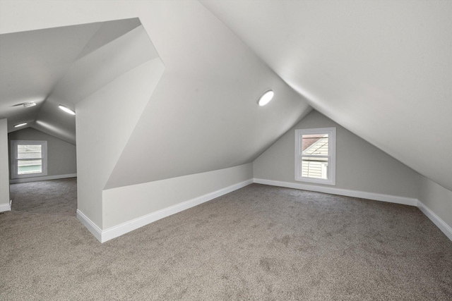 1326 N Poplar Ave, Round Lake Beach, IL 60073 - additional living space featuring carpet, lofted ceiling, and plenty of natural light