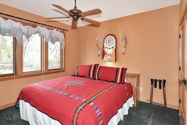 4776A W State Route 102, Bourbonnais, IL 60914 - carpeted bedroom featuring baseboards and a ceiling fan