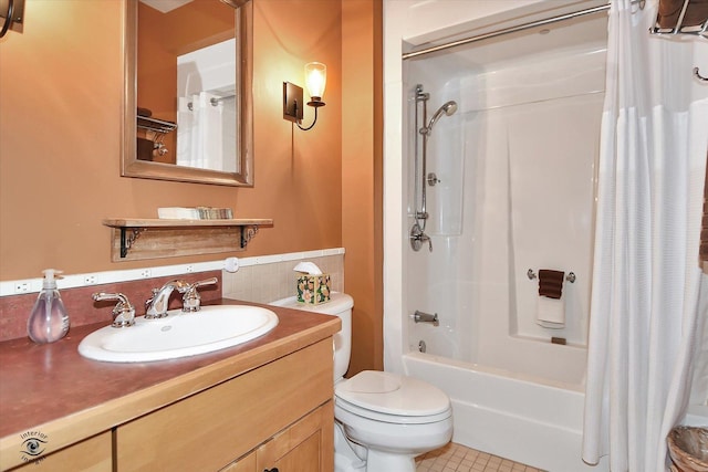4776A W State Route 102, Bourbonnais, IL 60914 - full bath with vanity, shower / bathtub combination with curtain, and tile patterned flooring