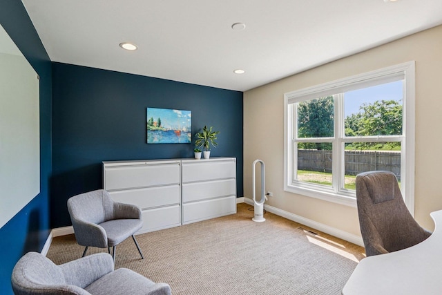 63 E Cambridge Ct, Grayslake, IL 60030 - living area featuring carpet floors and recessed lighting