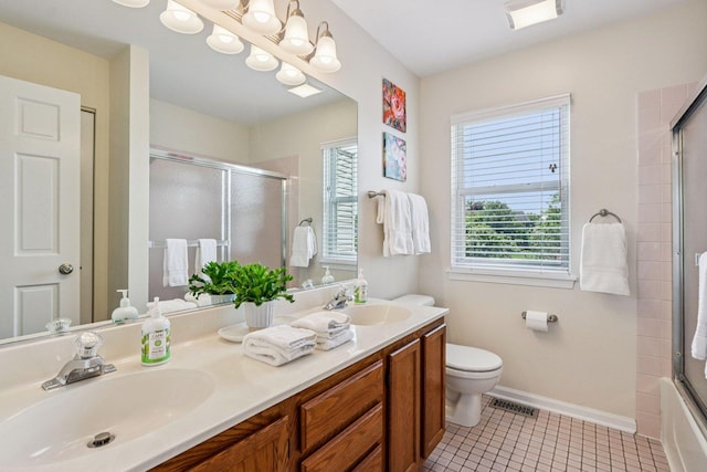 63 E Cambridge Ct, Grayslake, IL 60030 - full bathroom with double vanity and tile patterned floors