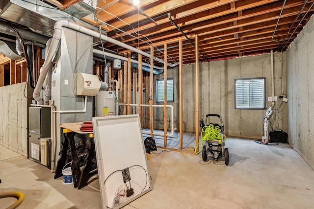 63 E Cambridge Ct, Grayslake, IL 60030 - below grade area featuring gas water heater