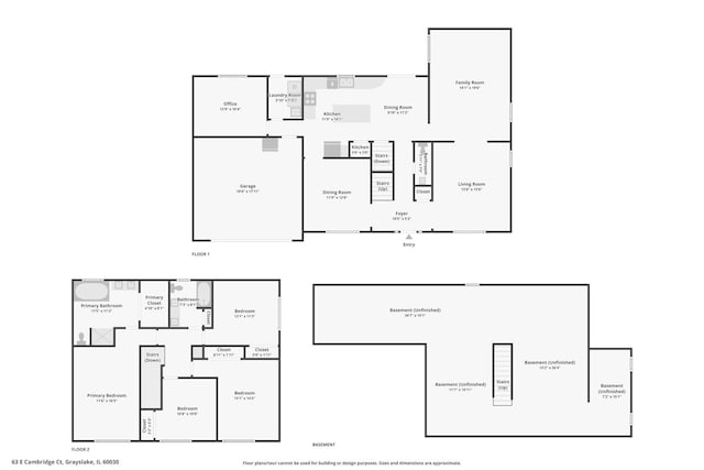 63 E Cambridge Ct, Grayslake, IL 60030 - view of home floor plan