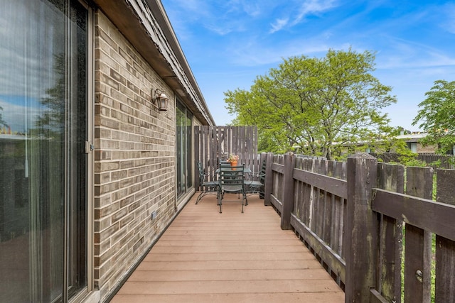 1718 Northfield Sq Unit F, Northfield, IL 60093 - view of wooden deck
