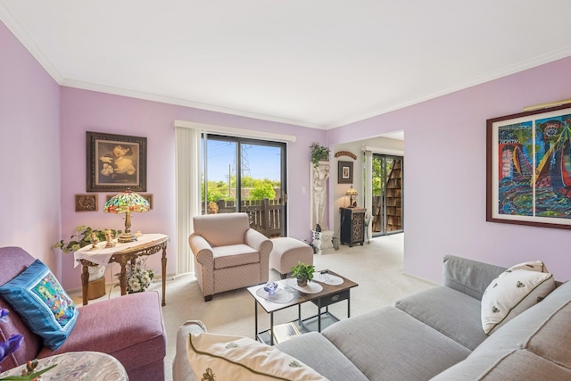 1718 Northfield Sq Unit F, Northfield, IL 60093 - living area with light colored carpet and crown molding