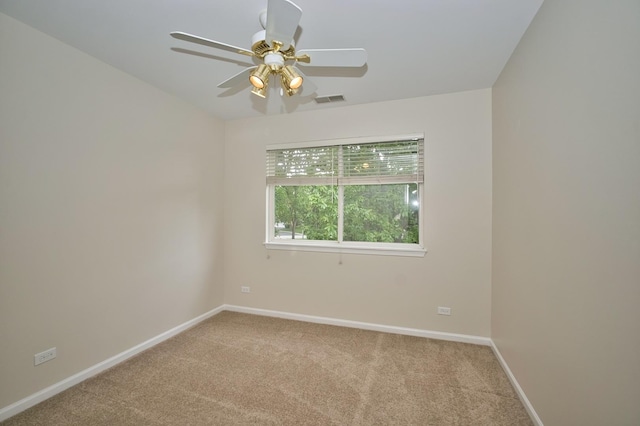 6131 Wingate Dr, Lisle, IL 60532 - unfurnished room with carpet flooring, baseboards, and a ceiling fan