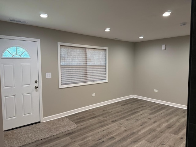 363 Indianwood Blvd, Park Forest, IL 60466 - foyer entrance featuring wood finished floors and recessed lighting