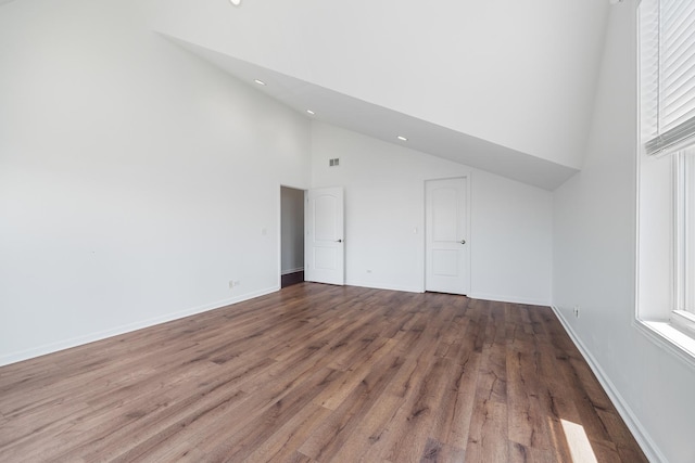 4800 S St Lawrence Ave Unit 3S, Chicago, IL 60615 - bonus room with high vaulted ceiling, recessed lighting, and wood finished floors