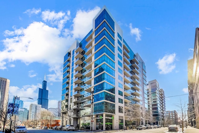 123 S Green St Unit 1101B, Chicago, IL 60607 - view of property with a view of city