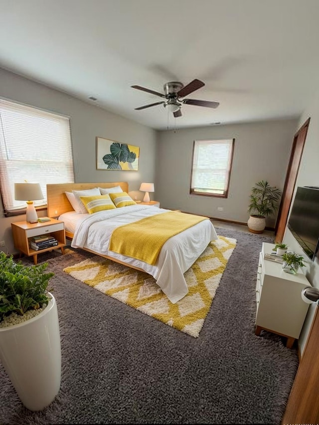 674 E Algonquin Rd, Des Plaines, IL 60016 - carpeted bedroom with ceiling fan