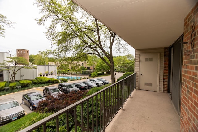 2 S Atrium Way Unit 208, Elmhurst, IL 60126 - balcony with view of pool