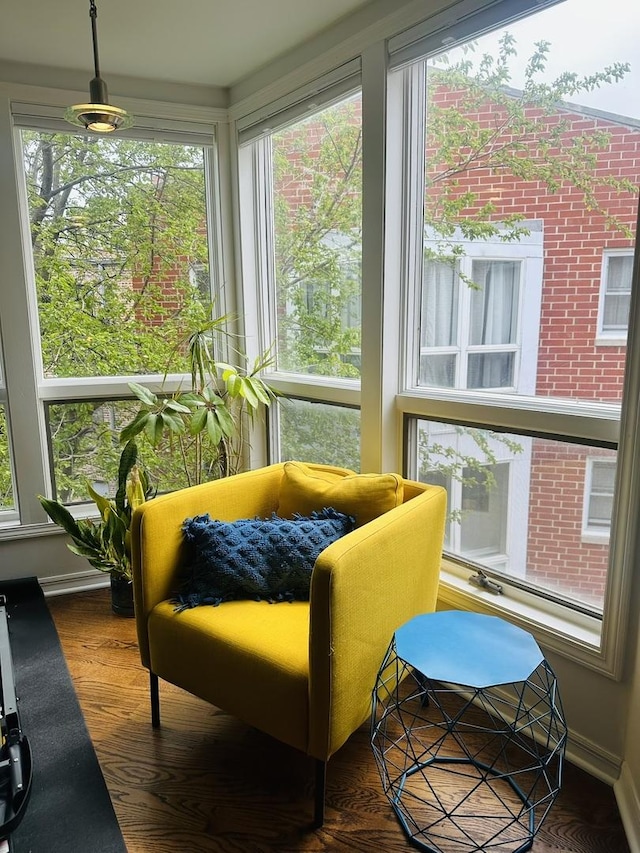 5510 S Cornell Ave Unit E, Chicago, IL 60637 - sunroom / solarium featuring plenty of natural light and wood finished floors