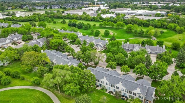 184 Golfview Dr, Glendale Heights, IL 60139 - aerial perspective of suburban area with a golf course and a tree filled landscape