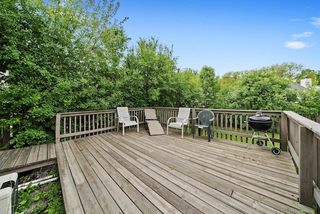 1553 Brandywyn Ct N, Buffalo Grove, IL 60089 - wooden deck with grilling area