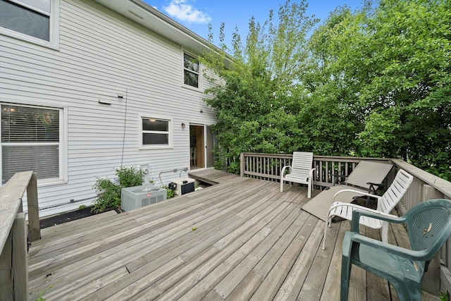 1553 Brandywyn Ct N, Buffalo Grove, IL 60089 - wooden deck featuring cooling unit