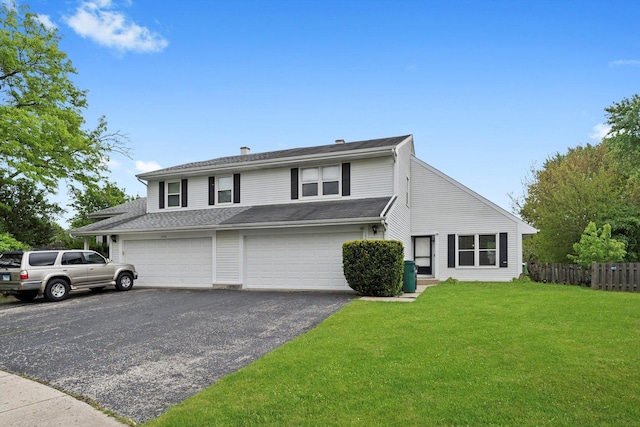 1553 Brandywyn Ct N, Buffalo Grove, IL 60089 - traditional-style home with asphalt driveway and an attached garage