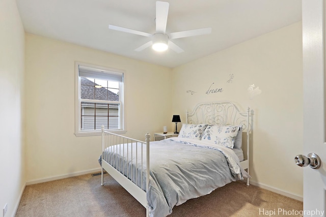 1116 Stonegate Ct, Bartlett, IL 60103 - carpeted bedroom featuring baseboards and a ceiling fan