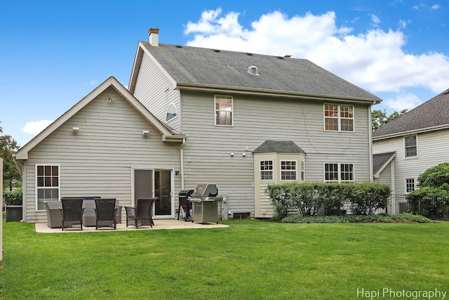 1116 Stonegate Ct, Bartlett, IL 60103 - back of property featuring a patio area and a chimney