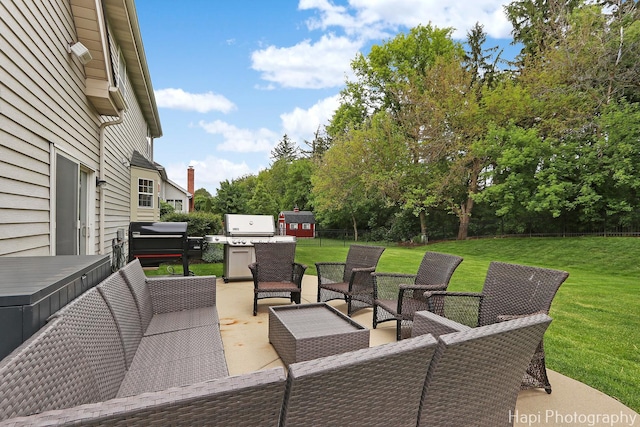 1116 Stonegate Ct, Bartlett, IL 60103 - view of patio featuring an outdoor hangout area