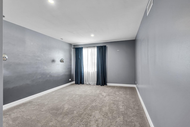850 Wellington Ave Unit 515, Elk Grove Village, IL 60007 - carpeted spare room featuring baseboards and recessed lighting