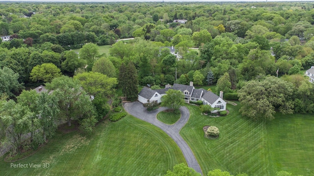110 Inverway, Inverness, IL 60067 - view of property location with a heavily wooded area