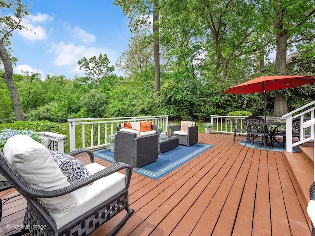 2111 Ohio St, Lisle, IL 60532 - wooden deck featuring outdoor lounge area and outdoor dining area