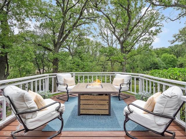 2111 Ohio St, Lisle, IL 60532 - deck with a fire pit