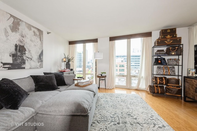 345 N Lasalle Dr Unit 802, Chicago, IL 60610 - living room featuring wood finished floors