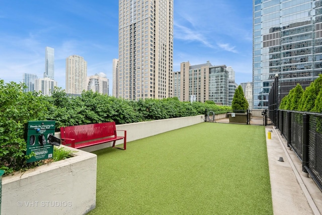 345 N Lasalle Dr Unit 802, Chicago, IL 60610 - view of yard with a view of skyline