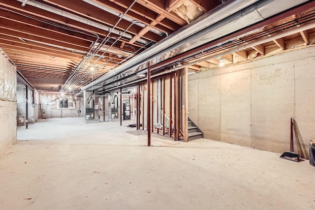 830 W Lukas Ave, Palatine, IL 60067 - unfinished below grade area featuring electric panel and stairway