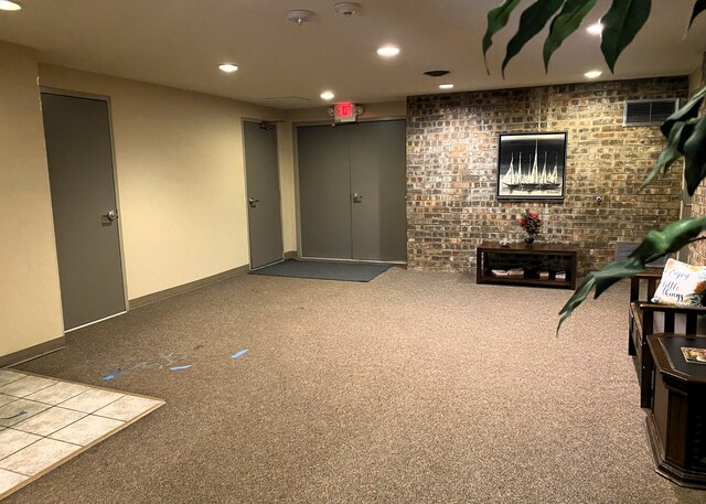 430 Walnut Ave Unit 2201, Lisle, IL 60532 - living room featuring recessed lighting, carpet, and baseboards