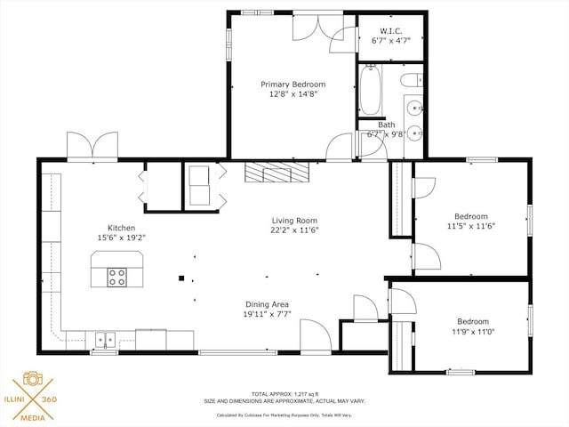 318 W Market St, Farmer City, IL 61842 - home floor plan