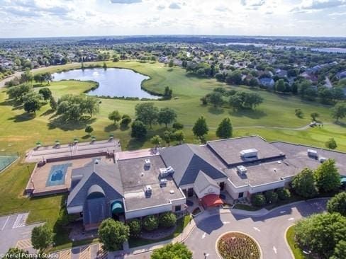 21513 W Douglas Ln, Plainfield, IL 60544 - aerial view of a nearby body of water and a golf club
