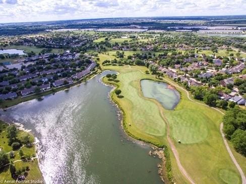 21513 W Douglas Ln, Plainfield, IL 60544 - view of property location with a golf course, a nearby body of water, and nearby suburban area