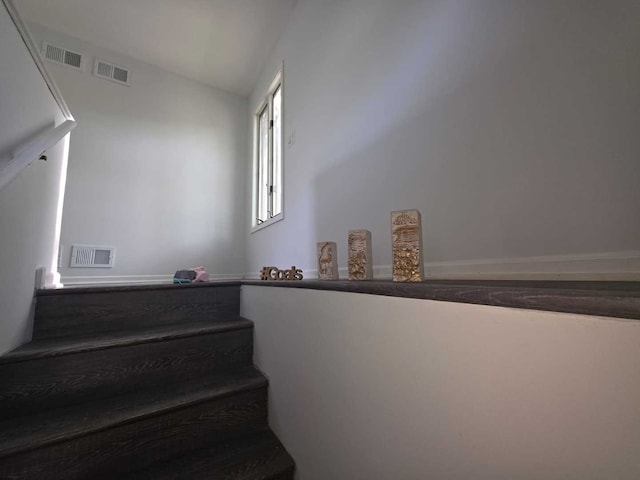 105 Marquette St, Park Forest, IL 60466 - stairway featuring vaulted ceiling