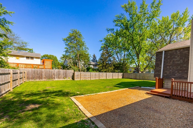 4435 Black Partridge Ln, Lisle, IL 60532 - view of yard featuring a deck