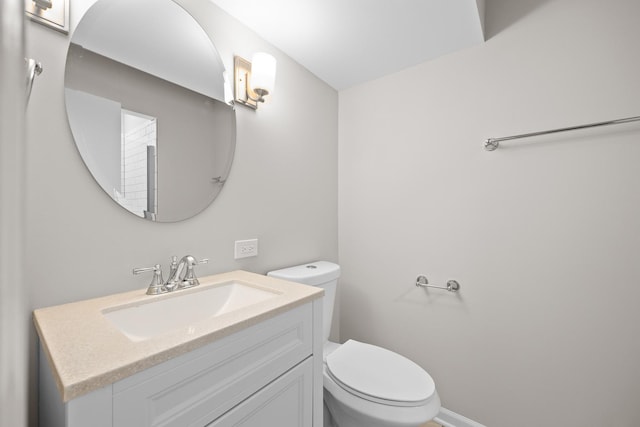 4435 Black Partridge Ln, Lisle, IL 60532 - half bathroom featuring toilet and vanity