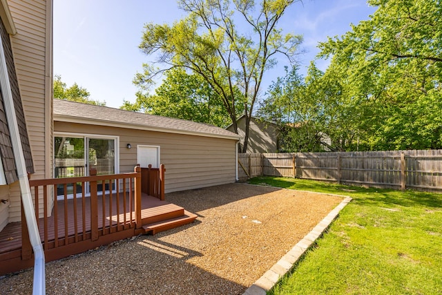 4435 Black Partridge Ln, Lisle, IL 60532 - view of yard featuring a deck