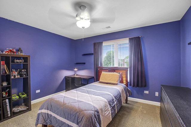 22665 Joshua Dr, Frankfort, IL 60423 - carpeted bedroom featuring baseboards and ceiling fan