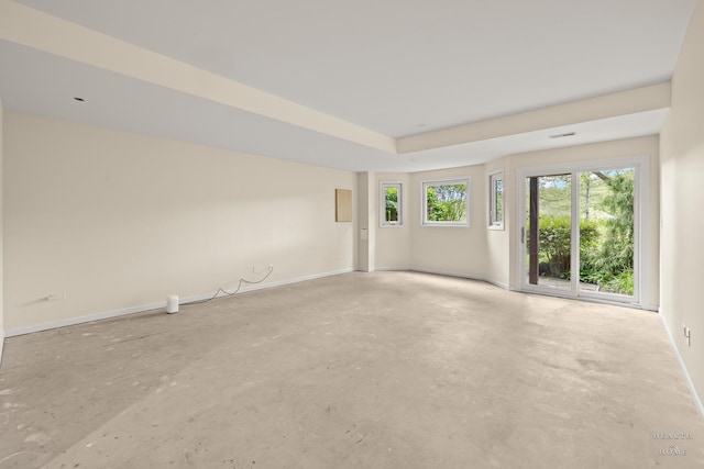 358 Bristol Ln, Fox River Grove, IL 60021 - empty room with unfinished concrete floors and baseboards