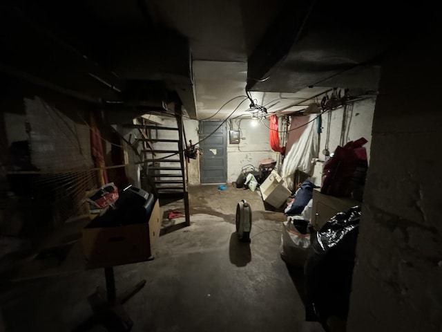 7145 S Seeley Ave, Chicago, IL 60636 - unfinished below grade area with electric panel