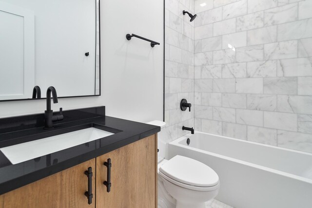 2417 W Walton St Unit 3, Chicago, IL 60622 - full bathroom with toilet, vanity, and shower / tub combination