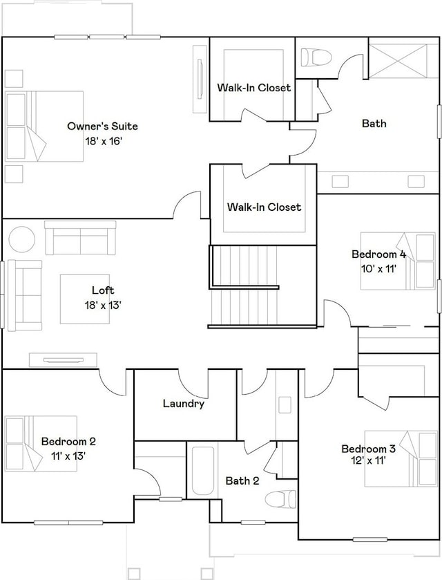1030 Waterford St, Algonquin, IL 60102 - home floor plan