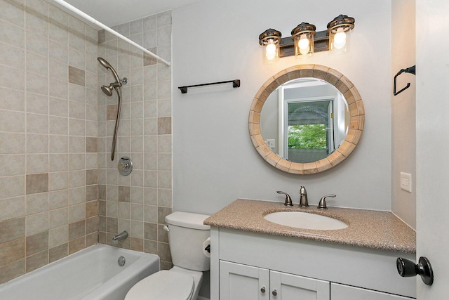 5S542 Tartan Ln, Naperville, IL 60563 - full bathroom featuring vanity, toilet, and shower / bathtub combination