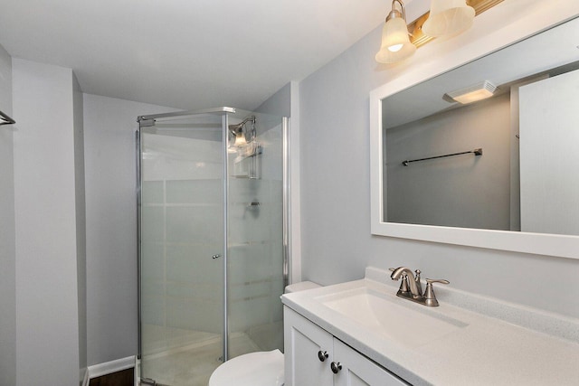 5S542 Tartan Ln, Naperville, IL 60563 - full bath with vanity, a shower stall, and toilet