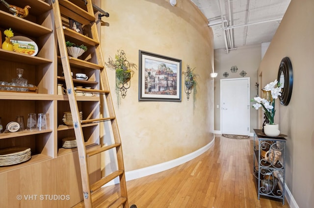 1530 S State St Unit 408, Chicago, IL 60605 - hall with wood-type flooring and baseboards
