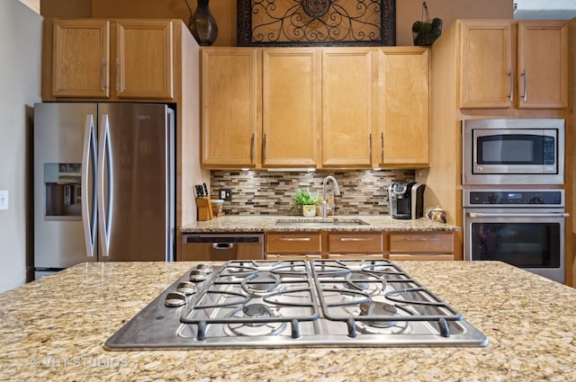 1530 S State St Unit 408, Chicago, IL 60605 - kitchen featuring stainless steel appliances, a sink, and decorative backsplash